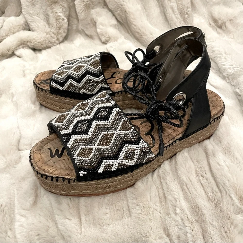 Sam Edelman Women's Neera Espadrille Wedge Sandal Size 9